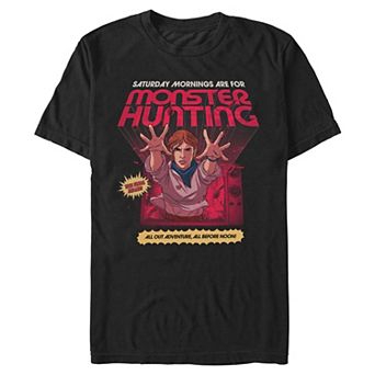 Men's Stranger Things Monster Hunting Graphic Tee