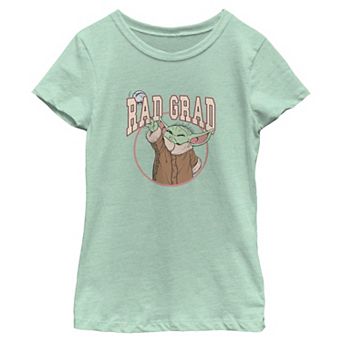 Girls' Disney's Baby Yoda Rad Grad Short Sleeve Graphic Tee