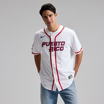 Men's Nike White Puerto Rico Baseball 2026 World Baseball Classic Home Stadium Jersey