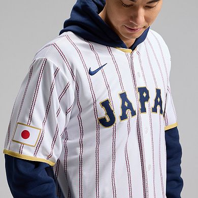 Men's Nike White Japan Baseball 2026 World Baseball Classic Home Stadium Jersey