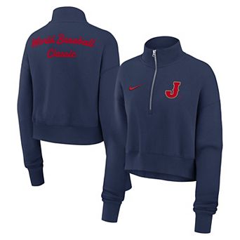 Women's Nike Navy Japan Baseball 2026 World Baseball Classic Phoenix Fleece Half-Zip Sweatshirt