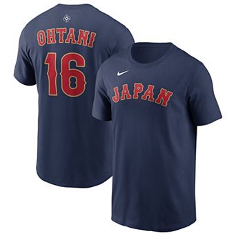 Men's Nike Shohei Ohtani Navy Japan Baseball 2026 World Baseball Classic Name & Number T-Shirt