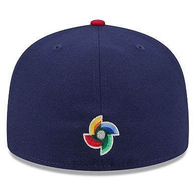 Men's New Era Navy/Red USA Baseball 2026 World Baseball Classic 59FIFTY Fitted Hat