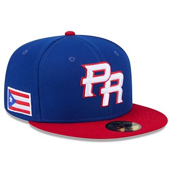 Men's New Era Blue/Red Puerto Rico Baseball 2026 World Baseball Classic 59FIFTY Fitted Hat