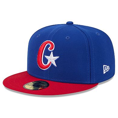 Men's New Era Blue/Red Cuba Baseball 2026 World Baseball Classic 59FIFTY Fitted Hat