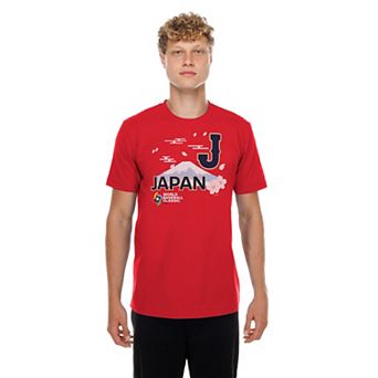 Men's New Era Red Japan Baseball 2026 World Baseball Classic Country T-Shirt