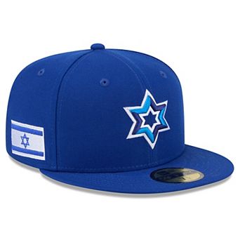 Men's New Era Blue Israel Baseball 2026 World Baseball Classic 59FIFTY Fitted Hat