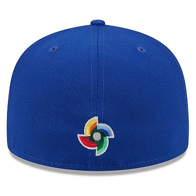 Men's New Era Blue Israel Baseball 2026 World Baseball Classic 59FIFTY Fitted Hat