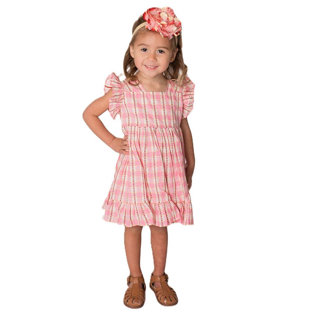 pink and white checkered dress Soft Pink Gingham Vintage Inspired Halter Pinup Dress