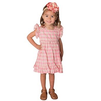 Baby Girl's Pink Checkered Dress