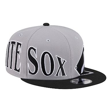 Men's New Era Gray/Black Chicago White Sox Stretched Two-Tone 9FIFTY Adjustable Hat