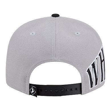 Men's New Era Gray/Black Chicago White Sox Stretched Two-Tone 9FIFTY Adjustable Hat