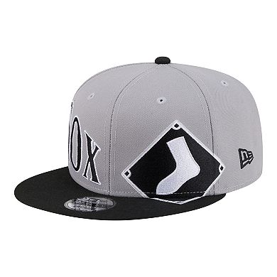 Men's New Era Gray/Black Chicago White Sox Stretched Two-Tone 9FIFTY Adjustable Hat