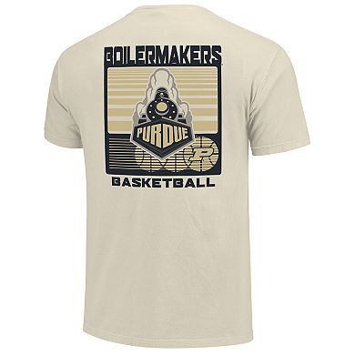 Men's Cream Purdue Boilermakers Basketball Staredown Comfort Colors