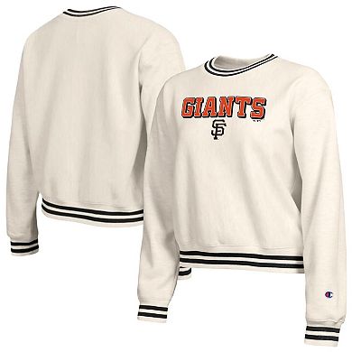 Women's Champion Cream San Francisco Giants Reverse Weave Sweatshirt