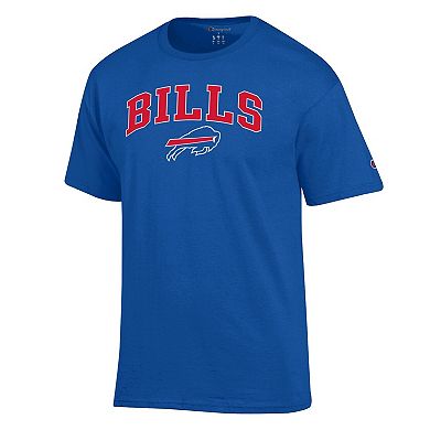 Men's Champion Royal Buffalo Bills Arch Over Logo T-Shirt