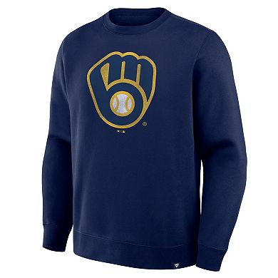 Men's Fanatics Navy Milwaukee Brewers Legacy Sweatshirt
