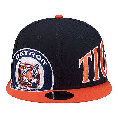 Men's New Era Navy/Orange Detroit Tigers Stretched Two-Tone 9FIFTY Adjustable Hat