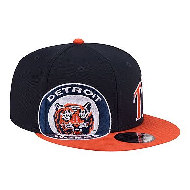 Men's New Era Navy/Orange Detroit Tigers Stretched Two-Tone 9FIFTY Adjustable Hat