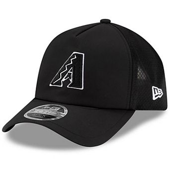 Men's New Era Black Arizona Diamondbacks 2026 Batting Practice Apex 9FORTY Adjustable Trucker Hat