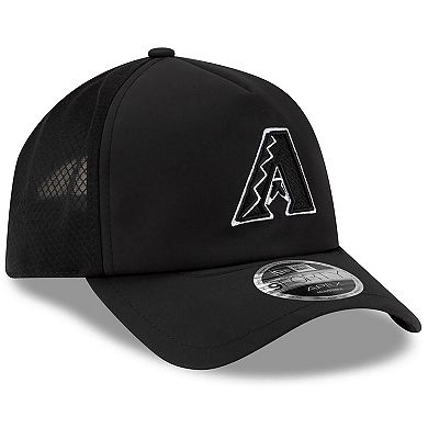Men's New Era Black Arizona Diamondbacks 2026 Batting Practice Apex 9FORTY Adjustable Trucker Hat