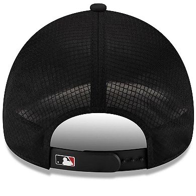 Men's New Era Black Arizona Diamondbacks 2026 Batting Practice Apex 9FORTY Adjustable Trucker Hat