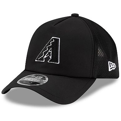 Men's New Era Black Arizona Diamondbacks 2026 Batting Practice Apex 9FORTY Adjustable Trucker Hat