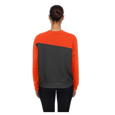 Women's New Era Gray/Orange Baltimore Orioles Gameday Fleece Sweatshirt