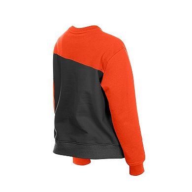 Women's New Era Gray/Orange Baltimore Orioles Gameday Fleece Sweatshirt