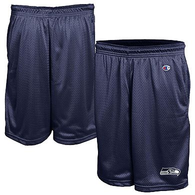 Men's Champion College Navy Seattle Seahawks Classic Mesh Shorts