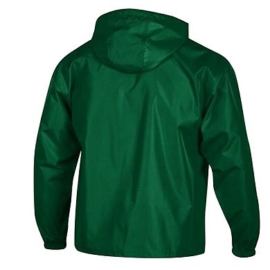 Men's Champion Green Green Bay Packers Packable Windbreaker Half-Zip Jacket