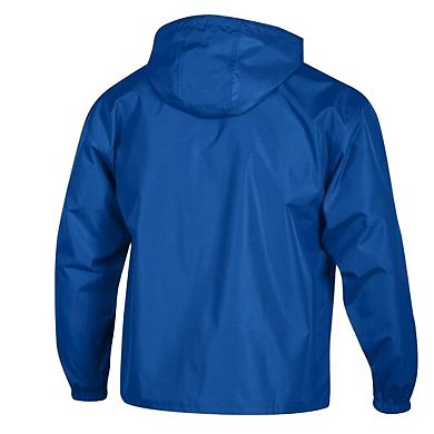 Men's Champion Royal Buffalo Bills Packable Windbreaker Half-Zip Jacket
