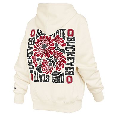Women's Pressbox Cream Ohio State Buckeyes Elena Janise Hoodie