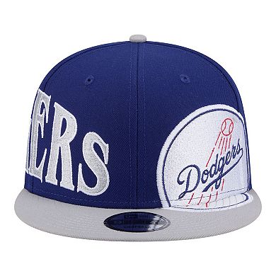 Men's New Era Royal/Gray Los Angeles Dodgers Stretched Two-Tone 9FIFTY Adjustable Hat