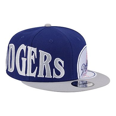 Men's New Era Royal/Gray Los Angeles Dodgers Stretched Two-Tone 9FIFTY Adjustable Hat