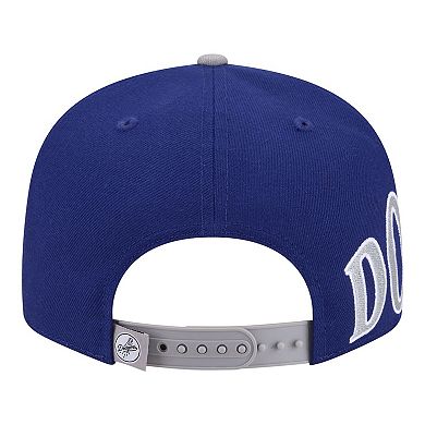 Men's New Era Royal/Gray Los Angeles Dodgers Stretched Two-Tone 9FIFTY Adjustable Hat