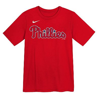 Preschool Nike Bryce Harper Red Philadelphia Phillies Name & Number T-Shirt