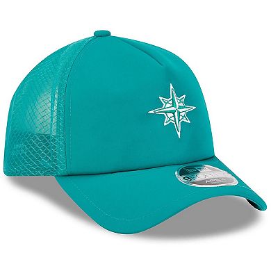 Men's New Era Teal Seattle Mariners 2026 Batting Practice Alternate Apex 9FORTY Adjustable Hat