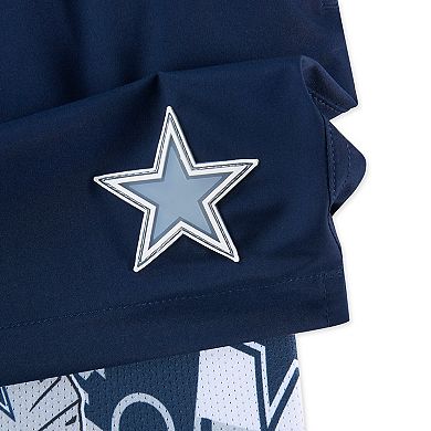 Men's Chubbies Navy Dallas Cowboys The Secret Lined Swim Trunks