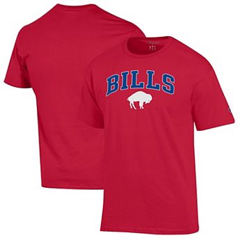 Men's Champion Red Buffalo Bills Arch Over Logo T-Shirt