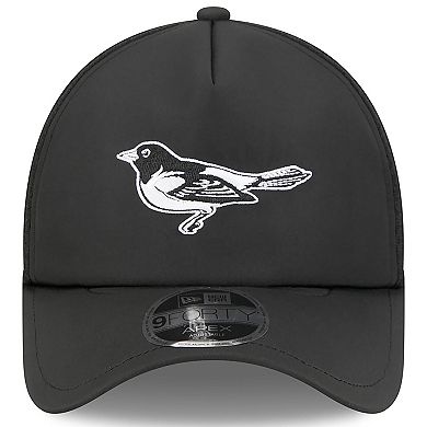 Men's New Era Black Baltimore Orioles 2026 Batting Practice Alternate Apex 9FORTY Adjustable Hat