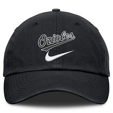 Men's Nike Black Baltimore Orioles Primetime Club Adjustable Hat