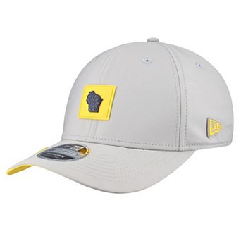 Men's New Era Gray Milwaukee Brewers 2026 Clubhouse Alternate 39THIRTY Flex Hat