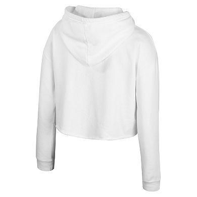 Women's Stadium Essentials White New York Knicks Ice Cream Cropped Hoodie