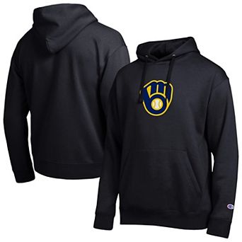 Men's Champion Black Milwaukee Brewers All Star Embroidered Logo Hoodie