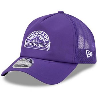 Men's New Era Purple Colorado Rockies 2026 Batting Practice Alternate Apex 9FORTY Adjustable Hat