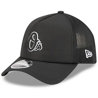 Men's New Era Black Baltimore Orioles 2026 Batting Practice Alternate Apex 9FORTY Adjustable Hat