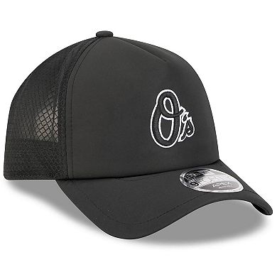 Men's New Era Black Baltimore Orioles 2026 Batting Practice Alternate Apex 9FORTY Adjustable Hat