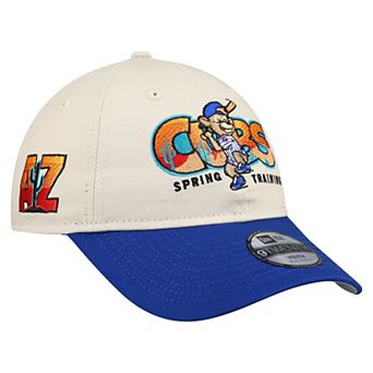 Youth New Era Stone/Royal Chicago Cubs 2026 Spring Training Fan Pack Batter 9TWENTY Adjustable Hat