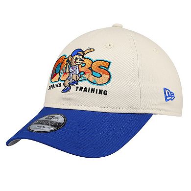 Youth New Era Stone/Royal Chicago Cubs 2026 Spring Training Fan Pack Batter 9TWENTY Adjustable Hat